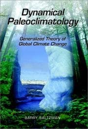 Tapa de Dynamical paleoclimatology