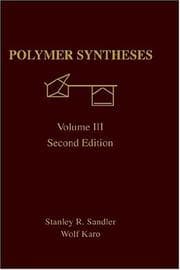 Tapa de Polymer syntheses