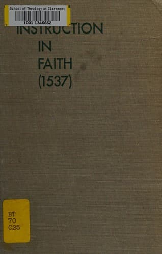 Tapa de Instruction in faith (1537)