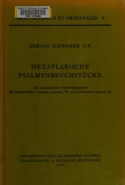 Tapa de Hexaplarische Psalmenbruchstücke