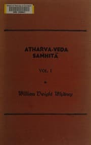 Tapa de Atharva Veda Samhita (Harvard Oriental)