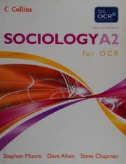 Tapa de Sociology A2 for OCR