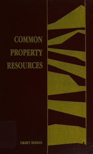 Tapa de Common property resources