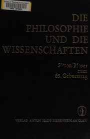 Tapa de Die Philosophie und die Wissenschaften