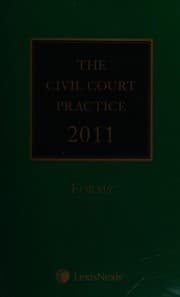 Tapa de The civil court practice 2011