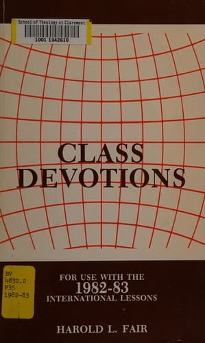 Tapa de Class devotions