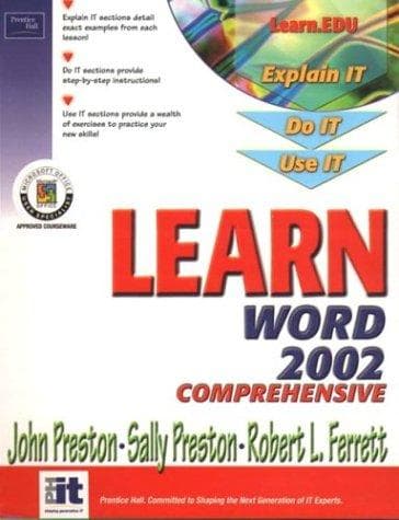 Tapa de Learn Word 2002, comprehensive
