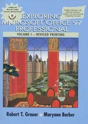 Tapa de Exploring Microsoft Office 97 Profess. Vol, Revised Printing and Expert Office CBT 1997 CD {lg/