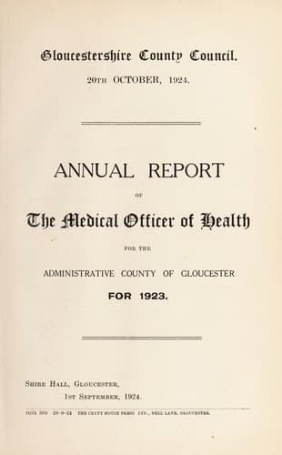 Tapa de [Report 1923]