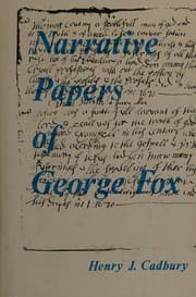 Tapa de Narrative papers of George Fox, unpublished or uncollected