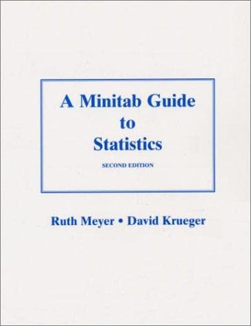 Tapa de A MINITAB Guide to Statistics (2nd Edition)