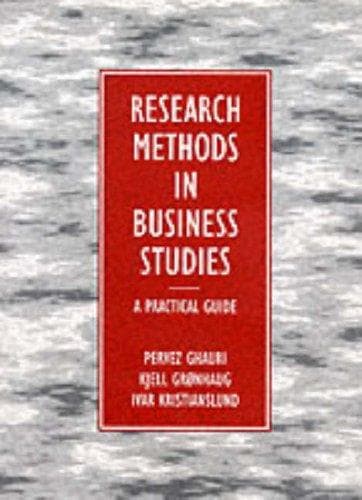 Tapa de Research methods in business studies