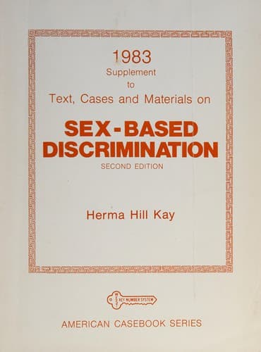 Tapa de Sex Based Discrimination