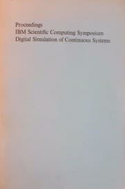 Tapa de Proceedings of the IBM Scientific Computing Symposium on Digital Simulation of Continuous Systems