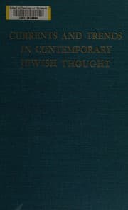 Tapa de Currents and trends in contemporary Jewish thought