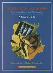 Tapa de Statistical analysis in criminal justice and criminology