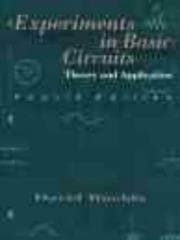 Tapa de Experiments in Basic Circuits: Theory and Application