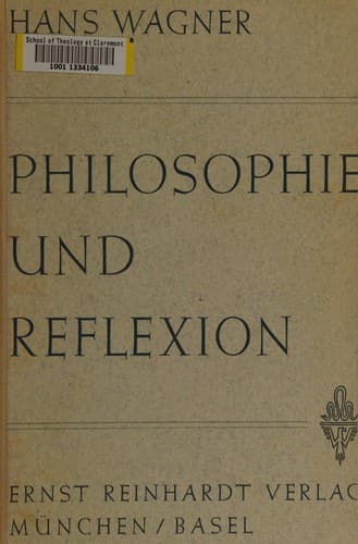Tapa de Philosophie und Reflexion