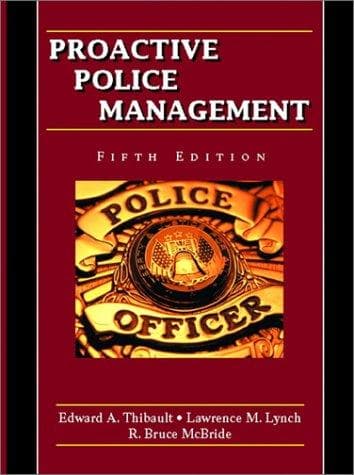 Tapa de Proactive police management