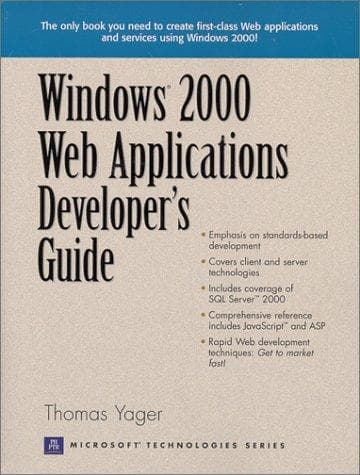 Tapa de Windows 2000 Web Applications Developer's Guide (Prentice Hall Ptr Microsoft Technologies Series)