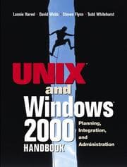 Tapa de Unix and Windows 2000 handbook