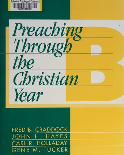 Tapa de Preaching through the christian year