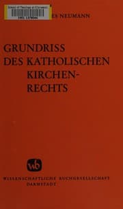 Tapa de Grundriss des katholischen Kirchenrechts