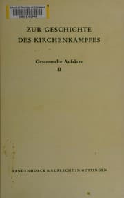 Tapa de Zur Geschichte der Kirchenkampfes