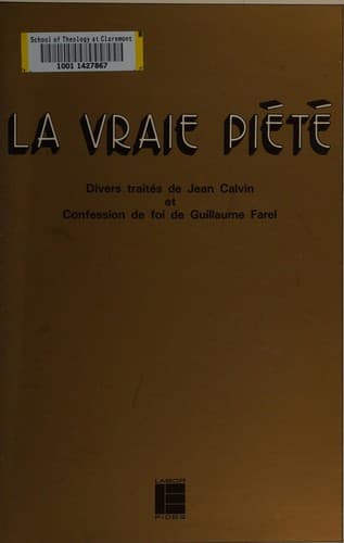 Tapa de "La vraie piété"
