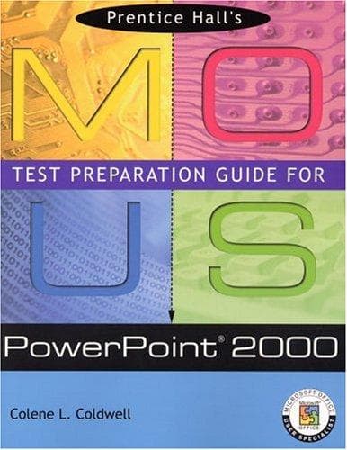 Tapa de Prentice Hall's MOUS test preparation guide for PowerPoint 2000