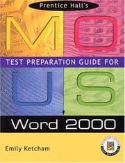 Tapa de Prentice Hall MOUS Test Preparation Guide for Word 2000