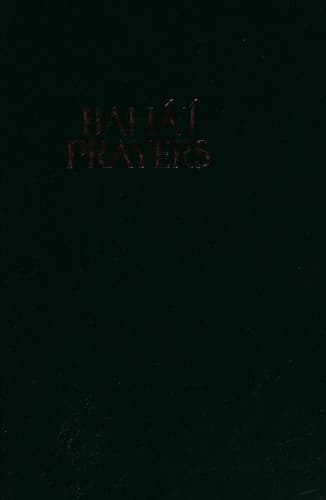 Tapa de Baháʼí prayers