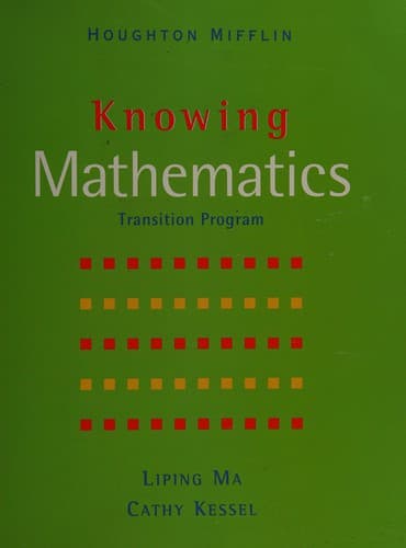 Tapa de Knowing mathematics