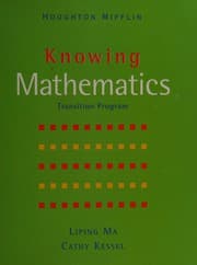 Tapa de Knowing mathematics