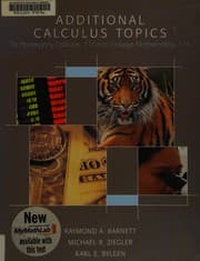 Tapa de Additional calculus topics