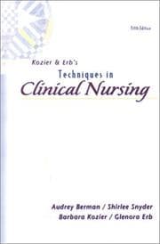 Tapa de Kozier and Erb's Techniques in Clinical Nursing
