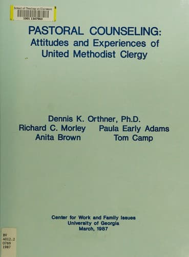 Tapa de Pastoral counseling