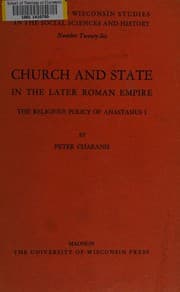 Tapa de Church and state in the later Roman empire