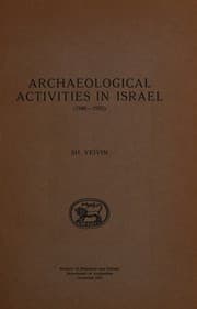 Tapa de Archaeological activities in Israel (1948-1955)