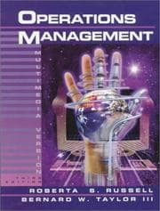 Tapa de Operations Management with Multimedia CD