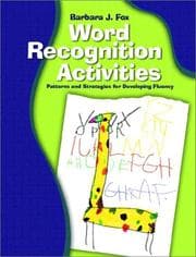 Tapa de Word Recognition Activities