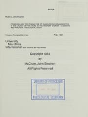 Tapa de Preaching and the pragmatics of human/divine communication in the Liturgy of the Word in the western church