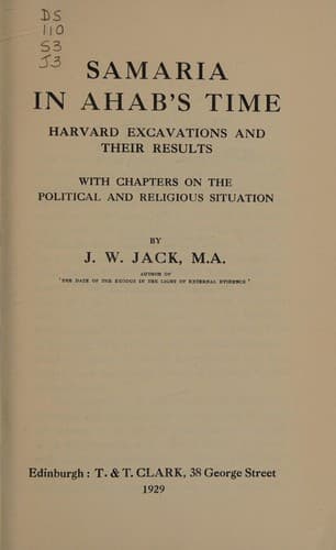 Tapa de Samaria in Ahab's time