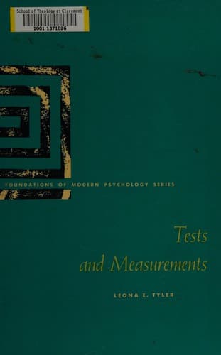 Tapa de Tests and measurements.