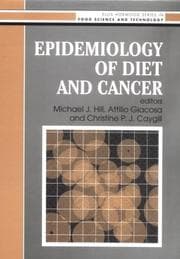 Tapa de Epidemiology of diet and cancer