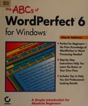 Tapa de The ABCs of WordPerfect 6.0 for Windows