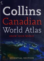 Tapa de Collins Canadian world atlas
