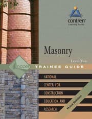 Tapa de Masonry Level 2 Trainee Guide, Binder