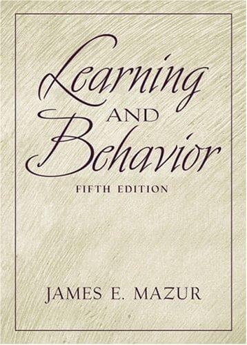 Tapa de Learning and behavior