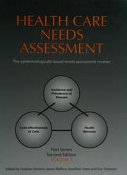Tapa de Health care needs assessment